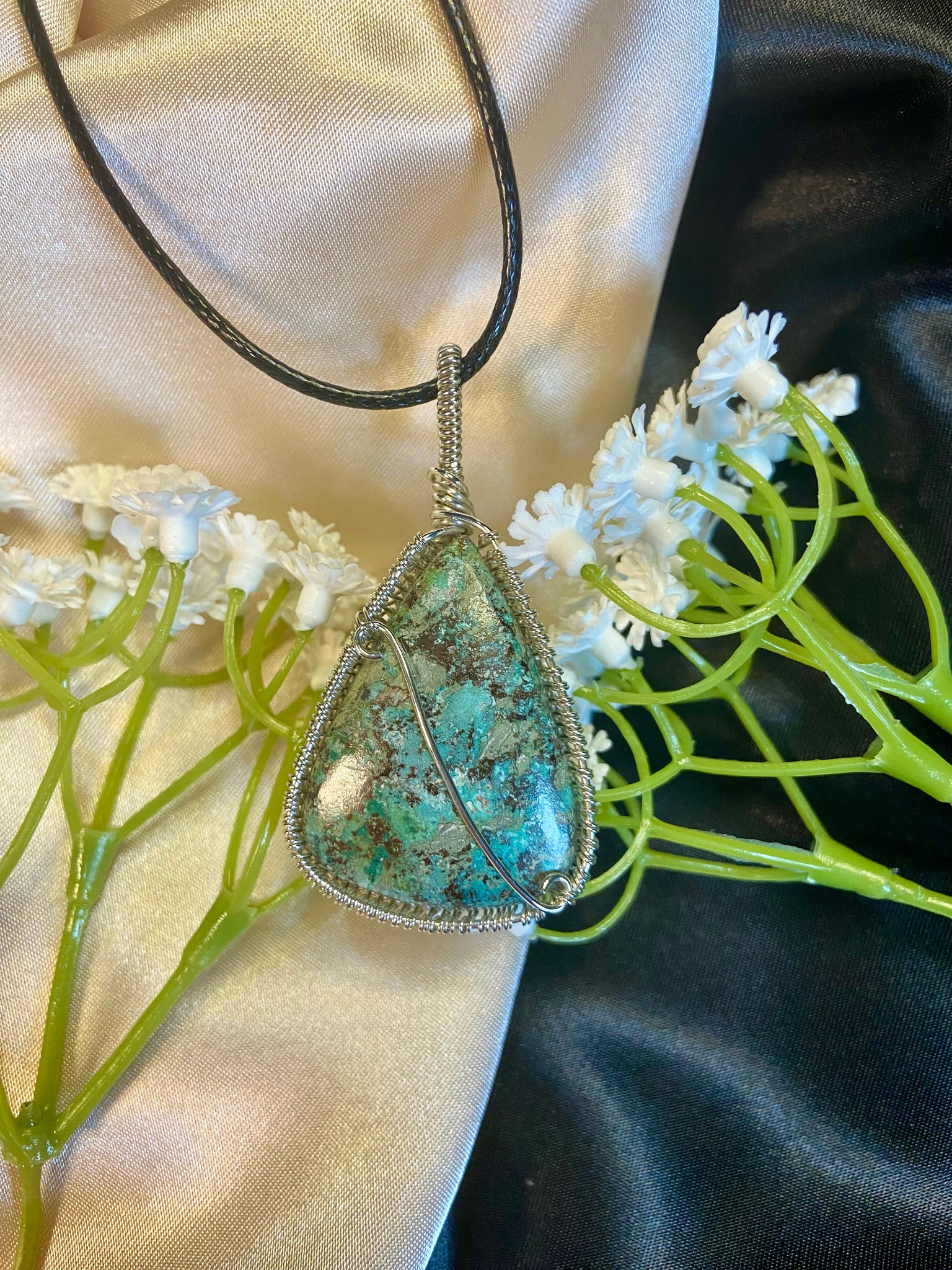 Eurydice (Chrysocolla) Necklace