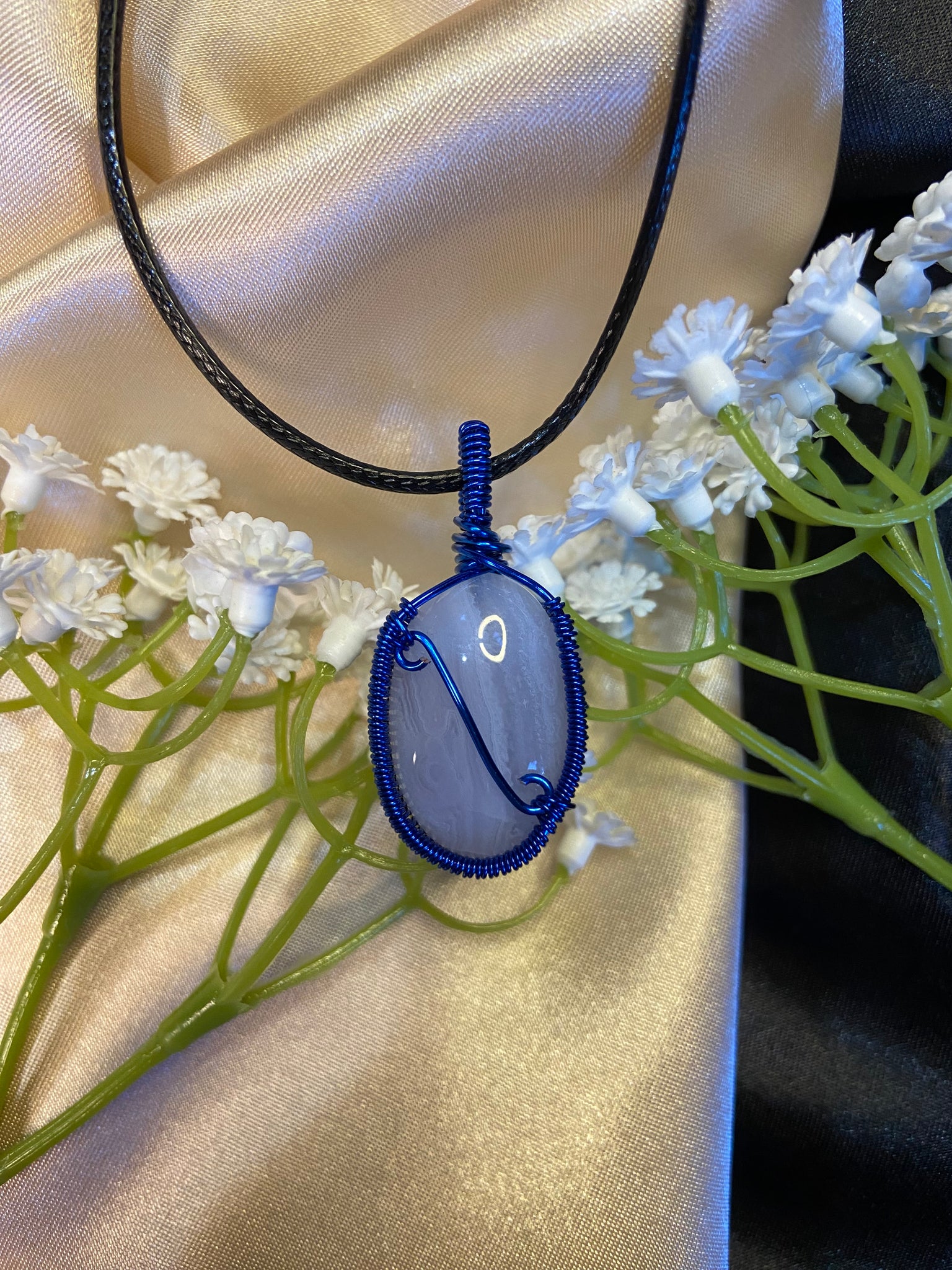 Josie (Blue Lace Agate) Necklace