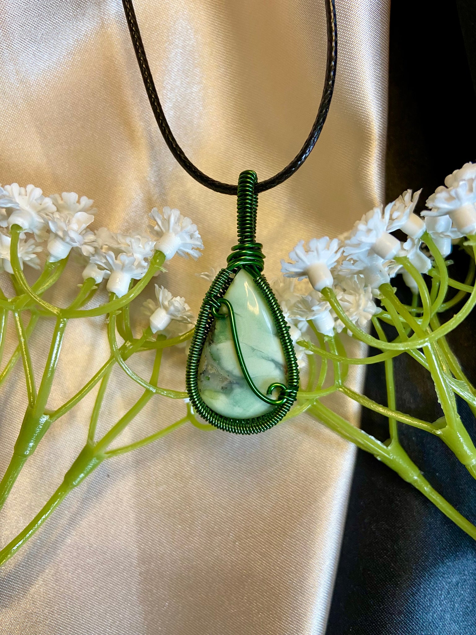 Calitha (Chrysoprase) Necklace